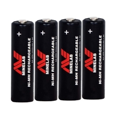 Minelab - Kit de 4 pilhas AA recarregáveis