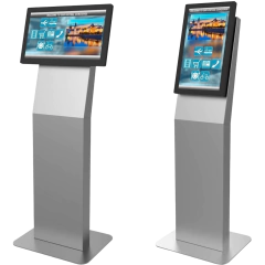 PEERLEES Kiosko Para Pantallas Indoor Peerless-AV / Orientación Paisaje o Retrato / Base Plana Rectangular / Puertas Traseras con Seguridad / Gestión Interna de Cables / Compatible con Pantallas 15"-22"-32" / VESA 200x200 MOD: KIP522-S