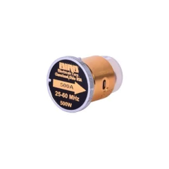 BIRD TECHNOLOGIES Elemento de 500 Watt en Línea 7/8" para Wattmetro BIRD 43 en Rango de Frecuencia de 25 a 60 MHz. MOD: 500A