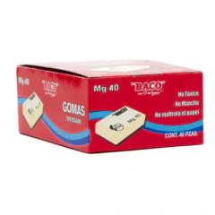 BACO Goma Baco Migajón MG-40 Caja c/40 Pzas MOD: GM011 - comprar en línea