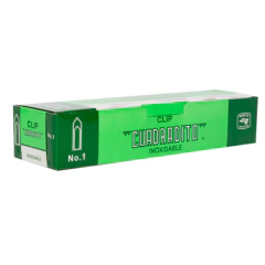 BACO Clip Baco Cuadradito #1 Niquelado Paquete c/10 Cajas c/100 Clips c/u MOD: CL009 - comprar en línea