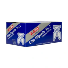BACO Clip Baco Gigante #2 Zincado Caja c/50 Clips MOD: CL018 en internet