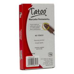 BACO MARCADOR PERM TATOO P/FINO CAFE CAJA C/6 MOD: MR160 - comprar en línea