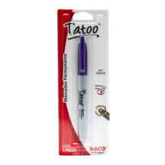 BACO MARCADOR PERM TATOO P/FINO MORADO CAJA C/6 MOD: MR167