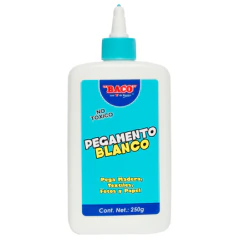 BACO Pegamento Blanco Baco Frasco 250 grs MOD: PG006
