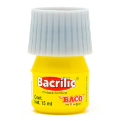 BACO PINTURA BACO ACRÍLICA AMARILLO LIMÓN 15ML C/10 MOD: PN058 - comprar en línea