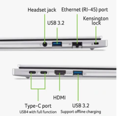 Laptops ACER NX.EMAAL.002 - 15.6 pulgadas, Intel Core Ultra 7, 7 155H, 16 GB, 512 GB SSD - tienda en línea