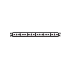 PANDUIT Panel de Parcheo Modular Mini-Com (Sin Conectores), Plano, Sin Blindaje, Alta Densidad, de 48 puertos, 1UR MOD: CPP48HDWBLY - comprar en línea