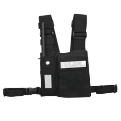 SYSCOM Pechera Universal Sin Logo con Soporte para Radio y Bolígrafo más Bolsa con Cinta Adherente para su Seguridad. MOD: CPP-SLG en internet