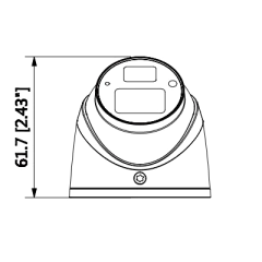 DAHUA HDW1220GN-M-036 - Camara mini domo especial para DVR movil DAHUA 1080p / Lente 3.6 mm / Angulo vision 83 grados / Audio / Smart ir 20M / IP67 / Metalica - La Mejor Opcion by Creative Planet