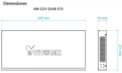 VIVOTEK AW-GEV-264B-370 - Switch PoE Administrable con 24 puertos PoE GE RJ45, 2 puertos GE SFP, 30W por puerto, 370W Totales, VIVOCAM WEB Smart, 52Gbps y protección 6KV. - La Mejor Opcion by Creative Planet