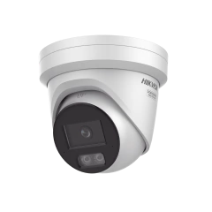 HIKVISION Turret IP 8 Megapixel (4K) / Lente 2.8 mm / Dual Light (40 mts IR + 40 mts Luz Blanca) / DARKFIGHTER S / Exterior IP67 / Microfono Integrado / WDR 130 dB / 4 Analíticos: AcuSense, Deteccion Facial, Conteo de Personas por Cruce y Zona MOD: DS-2CD3387G3-LISU - buy online