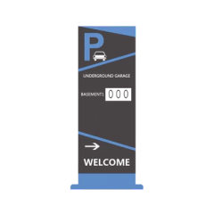 HIKVISION Pantalla Principal de Guía de Estacionamiento / 1 Módulo / Mensaje de Bienvenida / Uso con Aplicación de Guía de Estacionamiento DS-TVB200(1MODULE) - comprar en línea