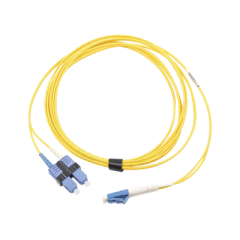 SIEMON Jumper de Fibra Óptica Monomodo (OS2), XGLO, LC/UPC-SC/UPC Duplex, OFNR, Color Amarillo, 7 Metros MOD: FJ2-LCUSCUL-07 - buy online