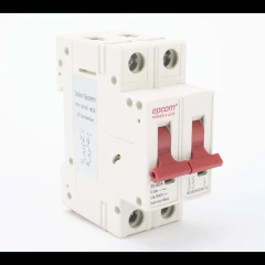 EPCOM POWERLINE Protección Térmica 2P, 40 A, Corriente Directa 800 Vcc para Aplicación Fotovoltaica Montaje Riel DIN MOD: FPV632PC40
