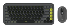 Kit Logitech POP 920-013052 Teclado y mouse Bluetooth. Color grafito y verde. -