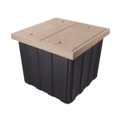 LINKEDPRO BY EPCOM Registro de Fibra Óptica Carretero 115x115x115cm, 2 Tapas MOD: LP-REG-TEL - buy online