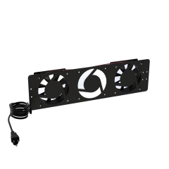 LINKEDPRO BY EPCOM Kit de 2 Ventiladores 110 Vca (12 x 12 cm) con Clavija para Gabinete de Piso. MOD: LPVENT02BASIC