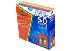 MAPASA (ARPAPEL) SOBRE MAPASA CD ARCOIRIS 12.7X12.7 C/50PZS MOD: HA0147