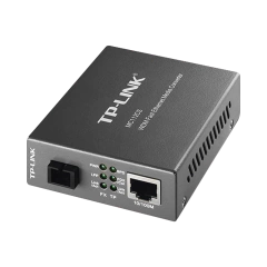 TP-LINK Convertidor Multimedia VDM Monomodo, 1 puerto RJ45 10/100, 1 puerto SC/UPC, hasta 20KM, Para su funcionamiento requiere el modelo MC111CS MOD: MC112CS