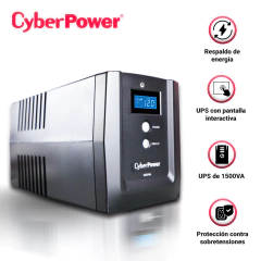 CYBERPOWER NO BREAK UPS TIPO TORRE OM1500ATLCDA CYBERPOWER 1500VA/900WATTS/DISPLAY/ 4 CONTACTOS CON RESPALDO DE BATERIA Y SUPRESION DE PICOS/ 4 CONTACTOS CON SUPRESION DE PICOS/GREEN POWER/ PUERTOS RJ45/ COAXIAL/ USB PARA ADMINISTRACION LOCAL MOD: OM1500ATLCDA - buy online