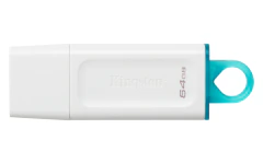MEMORIA USB KINGSTON DATATRAVELER EXODIA 64GB 3.2 GEN 1 BLANCO -
