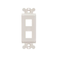 PANDUIT Marco de Módulo Dúplex, Para Placas Frontales Estándar GFCI, Acepta 2 Módulos Keystone, Color Blanco Mate MOD: NK2RMFIW - comprar en línea