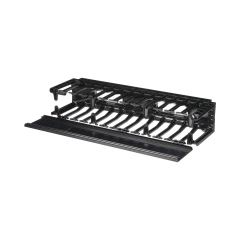 PANDUIT Organizador de Cables Horizontal NetManager, Sencillo (Solo Frontal), Para Rack de 19in, 2UR MOD: NMF2