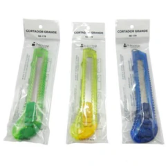 NEXTEP SOLUCIONES Cutter Plastico Ergonomico Nextep Grande Navaja 18mm Caja Con 12 MOD: NE-178 en internet