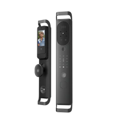 LNDU Cerradura Inteligente Multibiométrica / Reconocimiento Facial + Venas Palma + Huella Digital / Teclado Numérico + Tarjetas IC + NFC / Pantalla HD 4.5 Pulgadas / Batería Doble 4000mAh + 2500mAh / Conexión WiFi 2.4GHz / App Smart MOD: H10