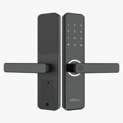 ZKTECO ML100 está diseñada como una cerradura de mortise europea 5050 y es compatible con APP ZSmart . Esta cerradura inteligente es capaz de conectarse a Wi-Fi, por lo que puede desbloquear de forma remota, compartir la contraseña, el registro de seguimiento y gestionar usuarios a través de un smartphone. MOD: ML100