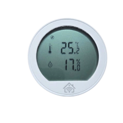 SMARTHOME BY EPCOM (ZigBee) Sensor de temperatura y humedad con pantalla de consulta, inalambrico ZigBee MOD: SHTHZ101