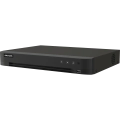 HIKVISION DVR 16 Canales TURBOHD + 16 Canales IP / 8 Megapixel (4K) / Audio Bidireccional / GUANLAN / Reconocimiento Facial / ACUSEARCH / 2 Bahias de Disco Duro / Salida de Video en 4K / H.265+ MOD: DS-7216HUHI-S2/XT