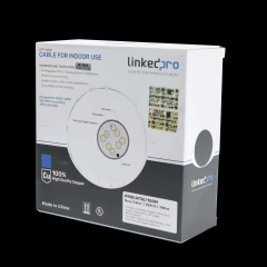 LINKEDPRO BY EPCOM Cable Cat5e de alto rendimiento, con certificaciones ETL, UL, con garantía de 25 años, color gris, de 100 m ( 328 ft ) para aplicaciones en CCTV, redes de datos. Uso interior. MOD: PRO-CAT-5E/100M - buy online