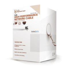 LINKEDPRO BY EPCOM Bobina de cable de 305 metros de cable Cat6 de alto desempeño, super flexible, UL, Cobre, color blanco, para aplicaciones de video vigilancia y redes de datos MOD: PRO-CAT-6-PLUSW on internet