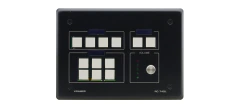 Image of RC-74DL 12–button Ethernet and KNET™ Control Keypad with Knob and Displays (US) MOD: RC-74DL