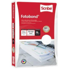 SCRIBE Papel Cortado Scribe Fotobond Oficio 95% de Blancura 75gr Caja C/5000 Hojas MOD: 5276 - comprar en línea