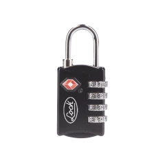 LOCK Candado de Combinación Maletero Negro TSA / Medida 30 mm/ / Nivel de seguridad 3 / Discos Programables. MOD: SYS-54CA