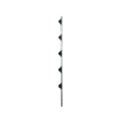 EPCOM INDUSTRIAL Poste de Paso de 1.2m para Cerca Electrificada.Tubo Galvanizado cal. 18 de 1"Diam. con Tapón y 5 Aisladores Instalados. MOD: SYS-POST-3