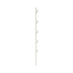 EPCOM INDUSTRIAL Poste con 5 Aisladores de PASO para Cerca Electrificada. Tubo Galvanizado de 1.2m, cal. 18 de 1" Diam. + Pintura Blanca Aplicación en Polvo. MOD: SYS-POST-3W - buy online