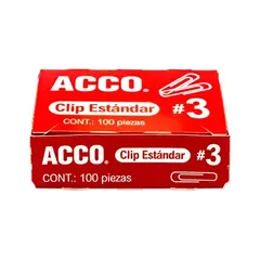 ACCO Clip estándar no. 3 ACCO capacidad hasta15 hojas MOD: P1670 - comprar en línea