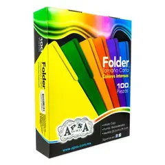 APSA Folder rojo intenso APSA tamaño carta ,paquete con 100 piezas MOD: L80-P - comprar en línea