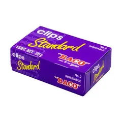 BACO Clip BACO standard económico No. 2 caja con 25 gramos MOD: PTCLA0020 - comprar en línea