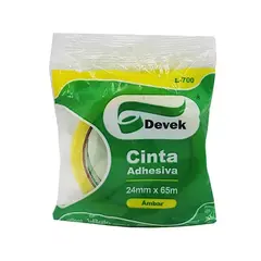 DEVEK Cinta adhesiva DEVEK 24 mm x 65 m, ambar. MOD: PCO104 - comprar en línea