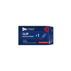 KYMA Clip metálico kyma estándar no.1 33mm c/100 pzs MOD: CLIP-ESTANDAR-1 - comprar en línea