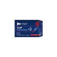 KYMA Clip metálico kyma estándar no.2 28mm c/100 pzs MOD: CLIP-ESTANDAR-2 - comprar en línea