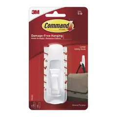 3M Gancho adhesivo para interiores Command,Blanco Grande Pack 1 pieza MOD: 70006970035 - buy online