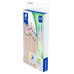 STAEDTLER Lápices de color Staedtler de madera natural caja con 24 piezas MOD: 137NCD24A6 - comprar en línea