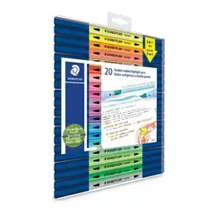 STAEDTLER Resaltador de texto Staedtler doble punta estuche c/20 pzs. MOD: 3620TB20LU - comprar en línea