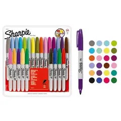 SHARPIE Marcador permanente Sharpie fino surtido con 24 piezas MOD: 1805612 en internet